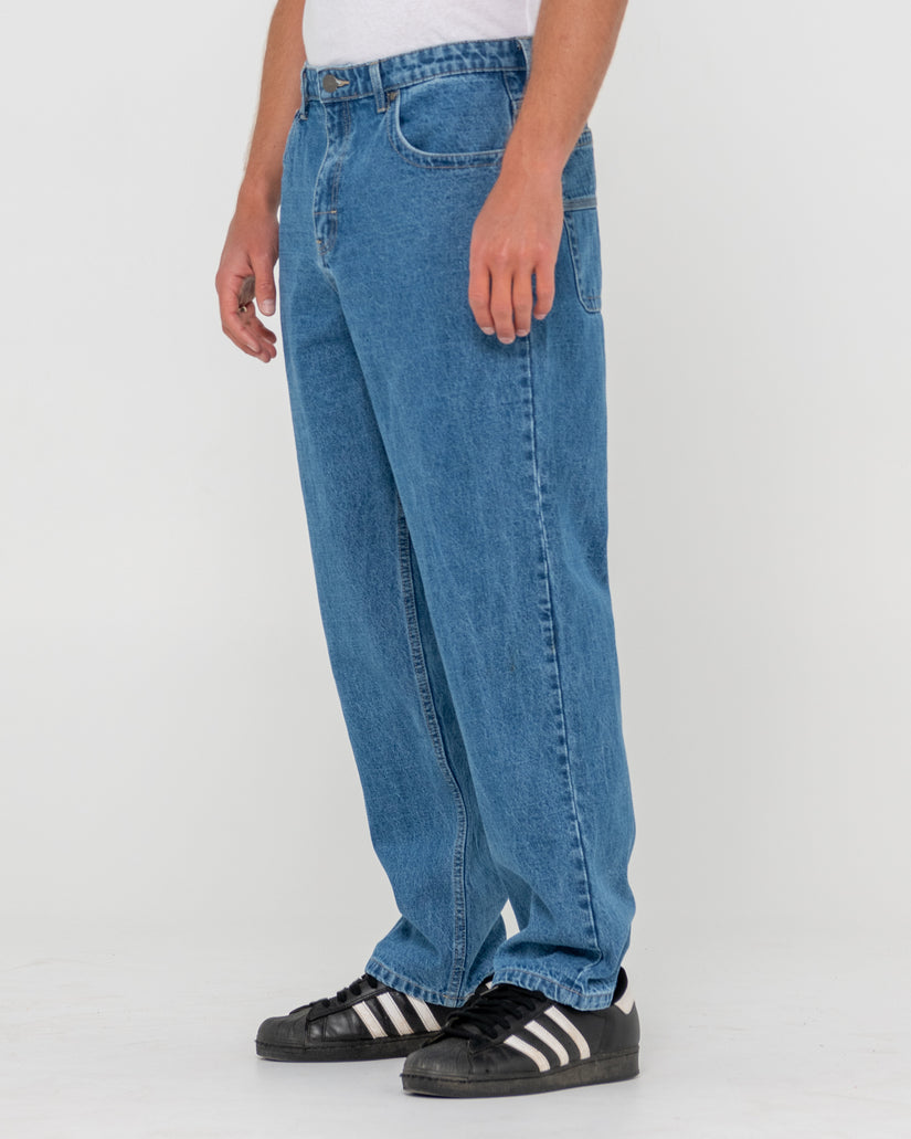 Mens Lucifer Loose Fit Denim Jeans