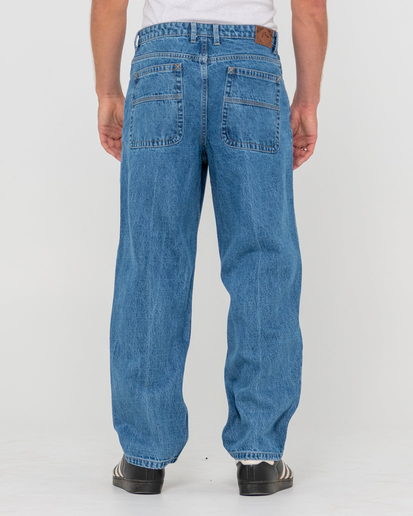 Mens Lucifer Loose Fit Denim Jeans