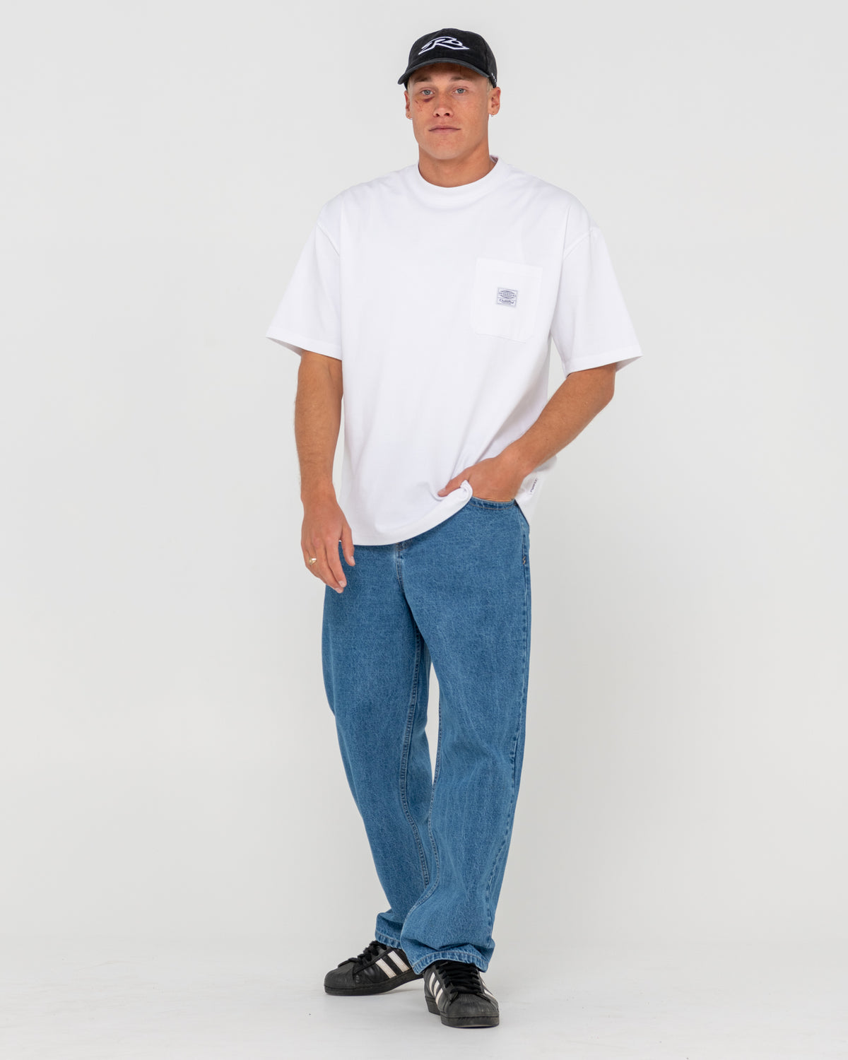 Mens Lucifer Loose Fit Denim Jeans