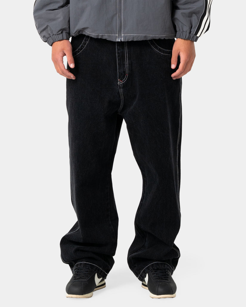 Mens Turbo Baggy Denim Jeans