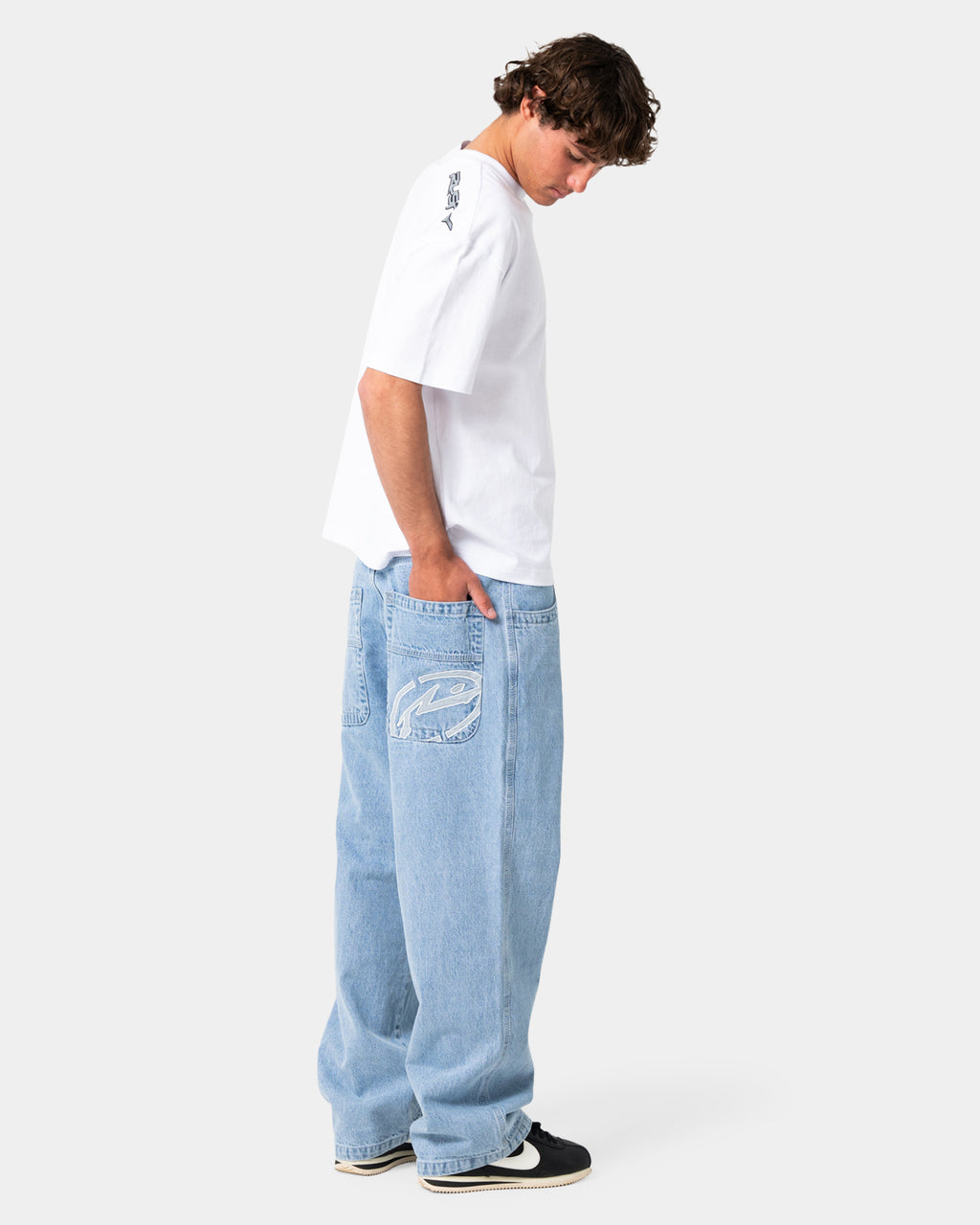 Mens Turbo Baggy Denim Jeans