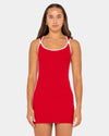Womens Ashley Ribbed Mini Dress