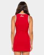 Womens Ashley Ribbed Mini Dress
