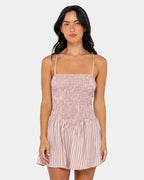Womens Mimi Smocked Mini Dress
