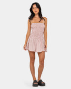 Womens Mimi Smocked Mini Dress
