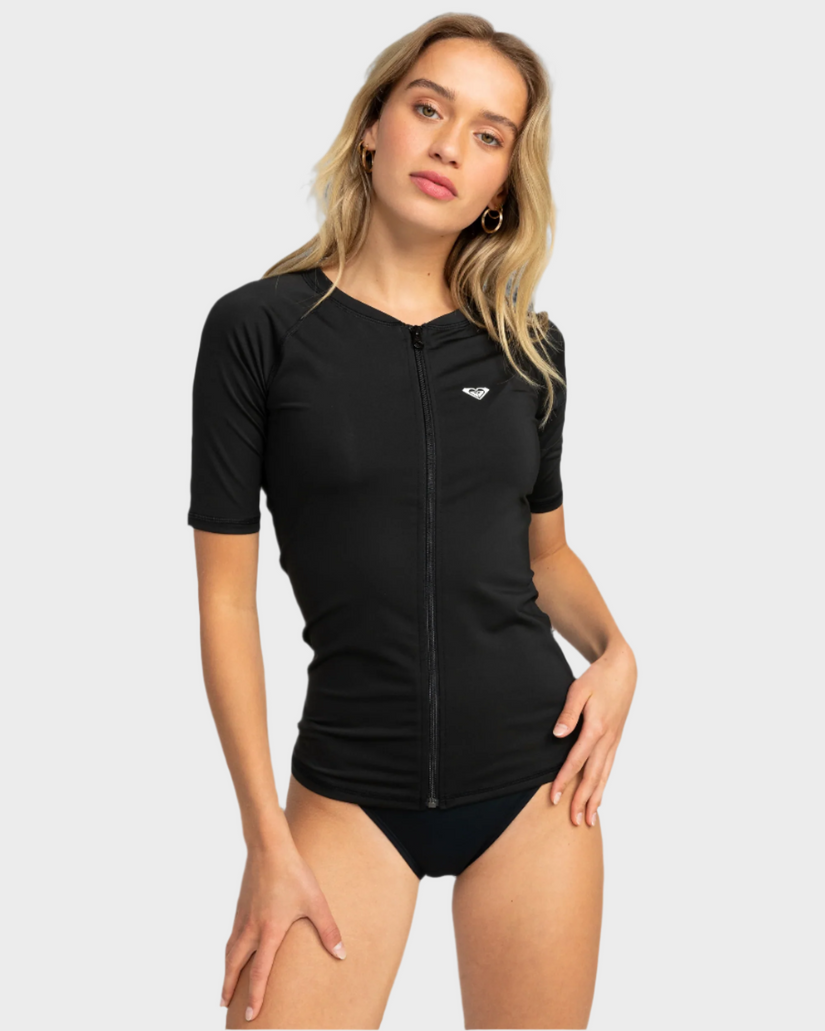 Womens New Essentials Short Sleeve Rash Vest