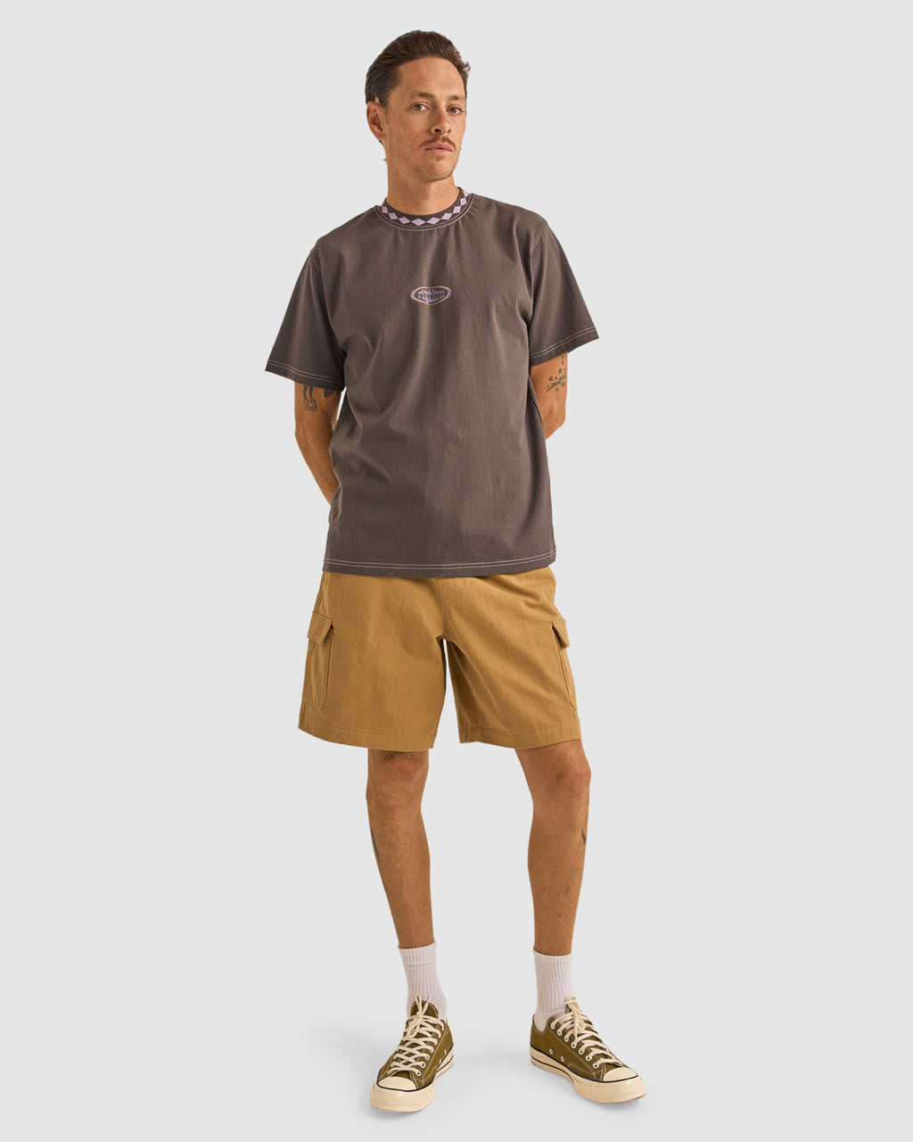 MENS FLOW VINTAGE SHORT SLEEVE T-SHIRT