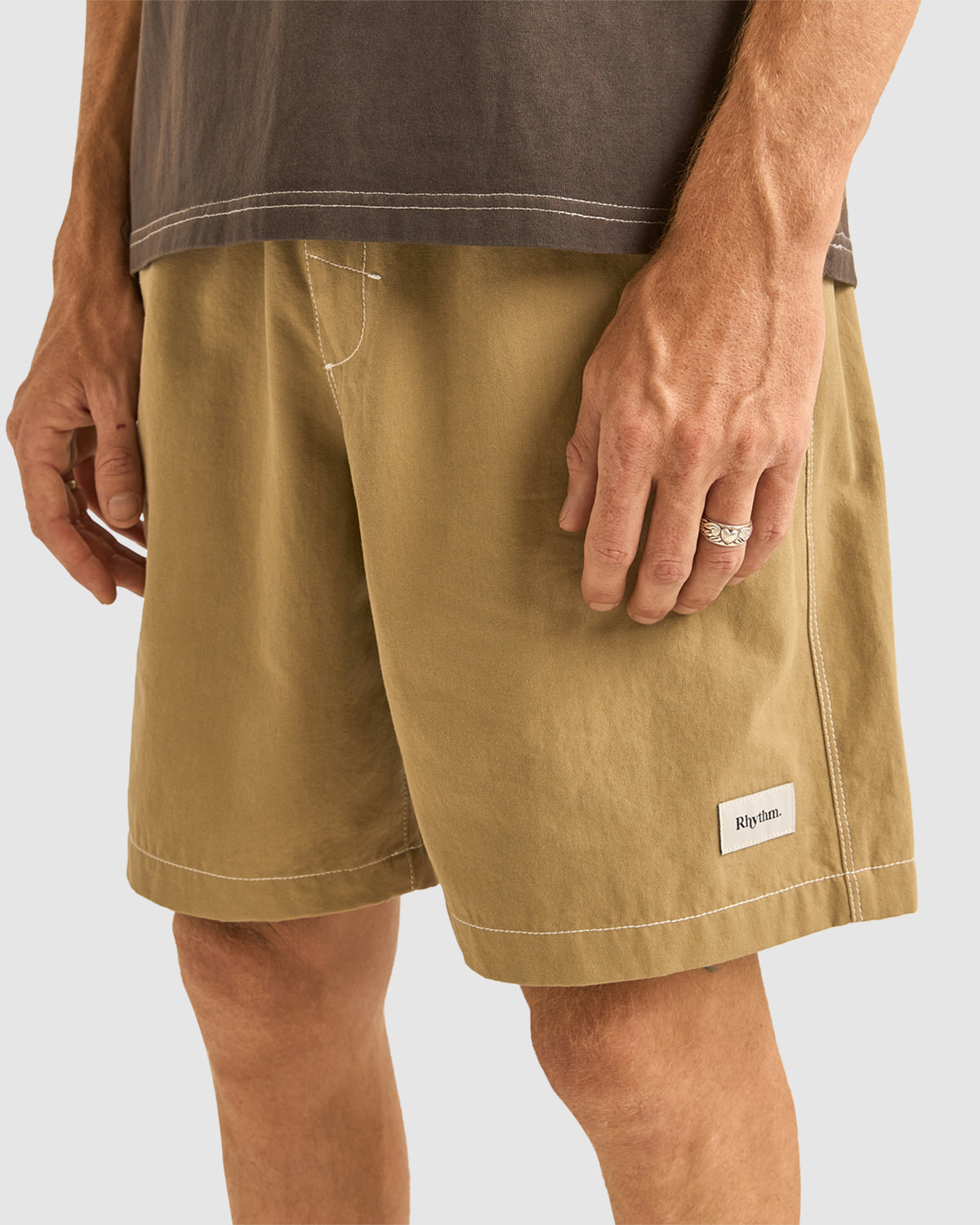 Mens Contrast Stitch Walk Shorts