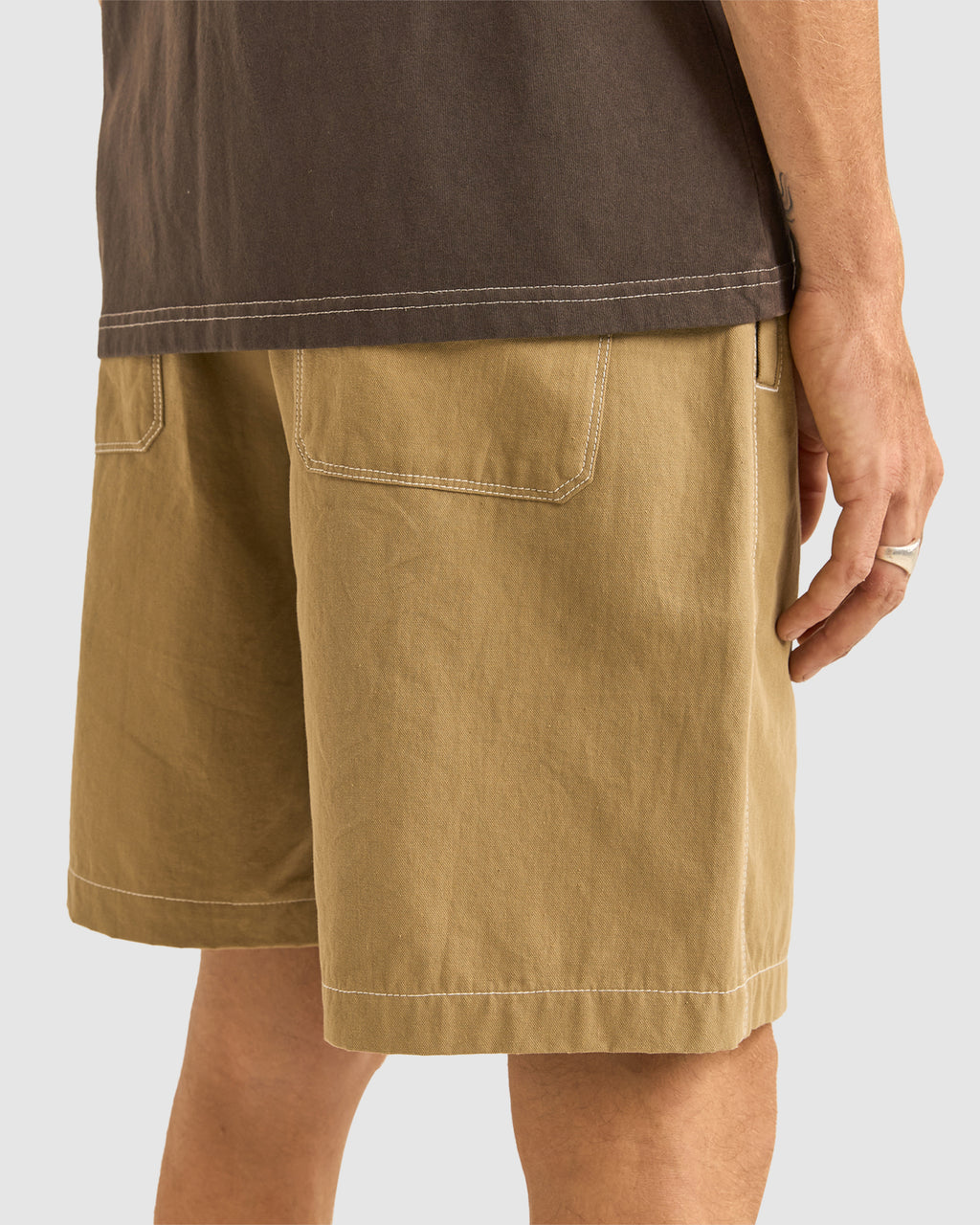 Mens Contrast Stitch Walk Shorts