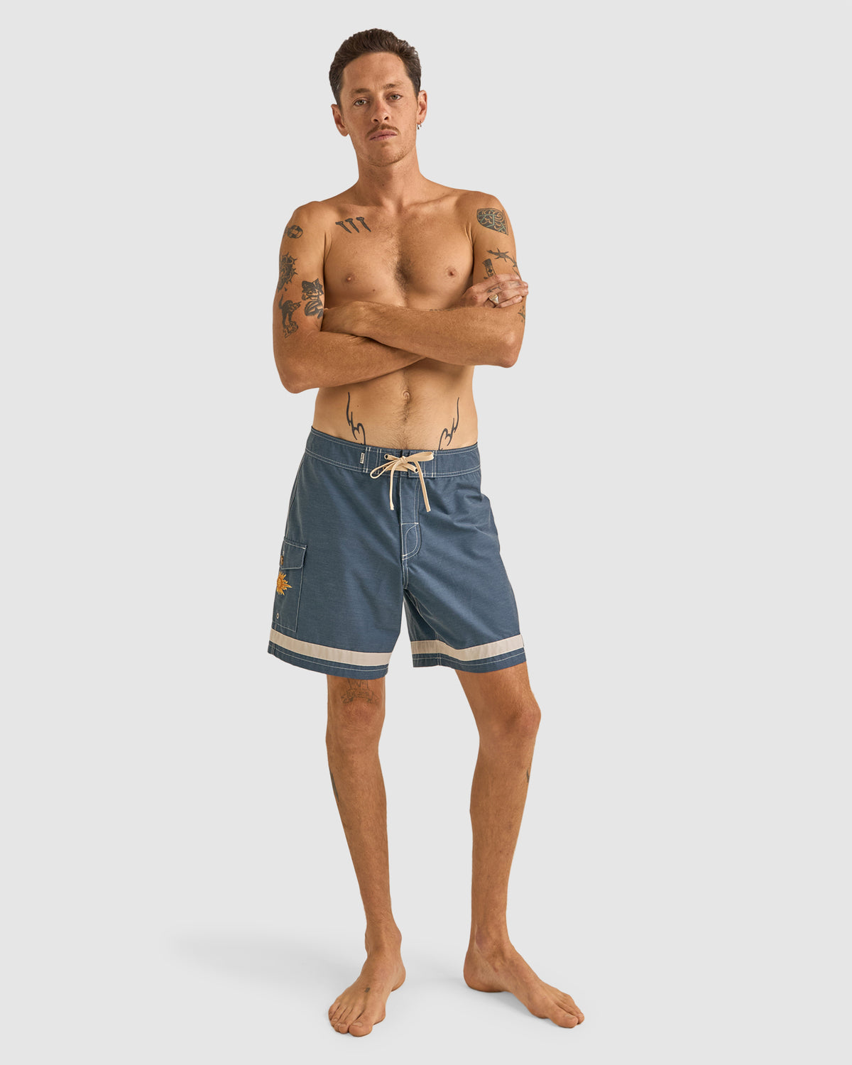 Mens Signature Stripe 17.5" Boardshorts