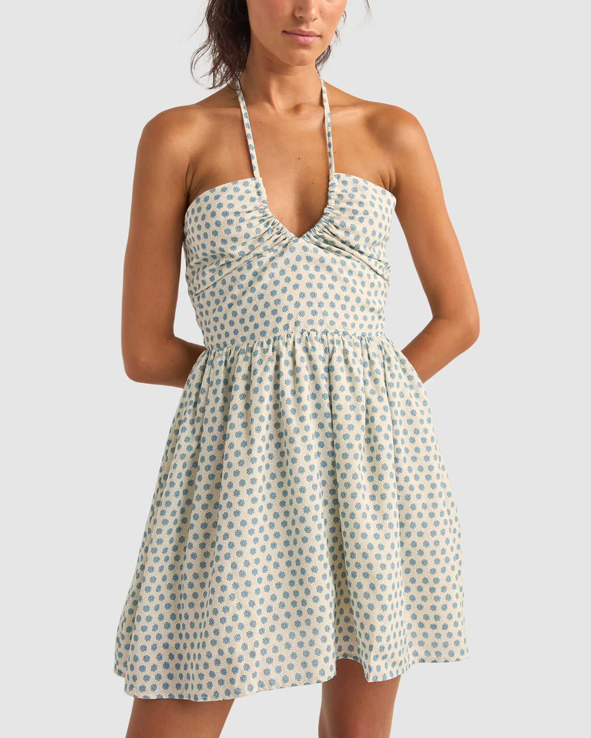 WOMENS HARPER HALTER MINI DRESS