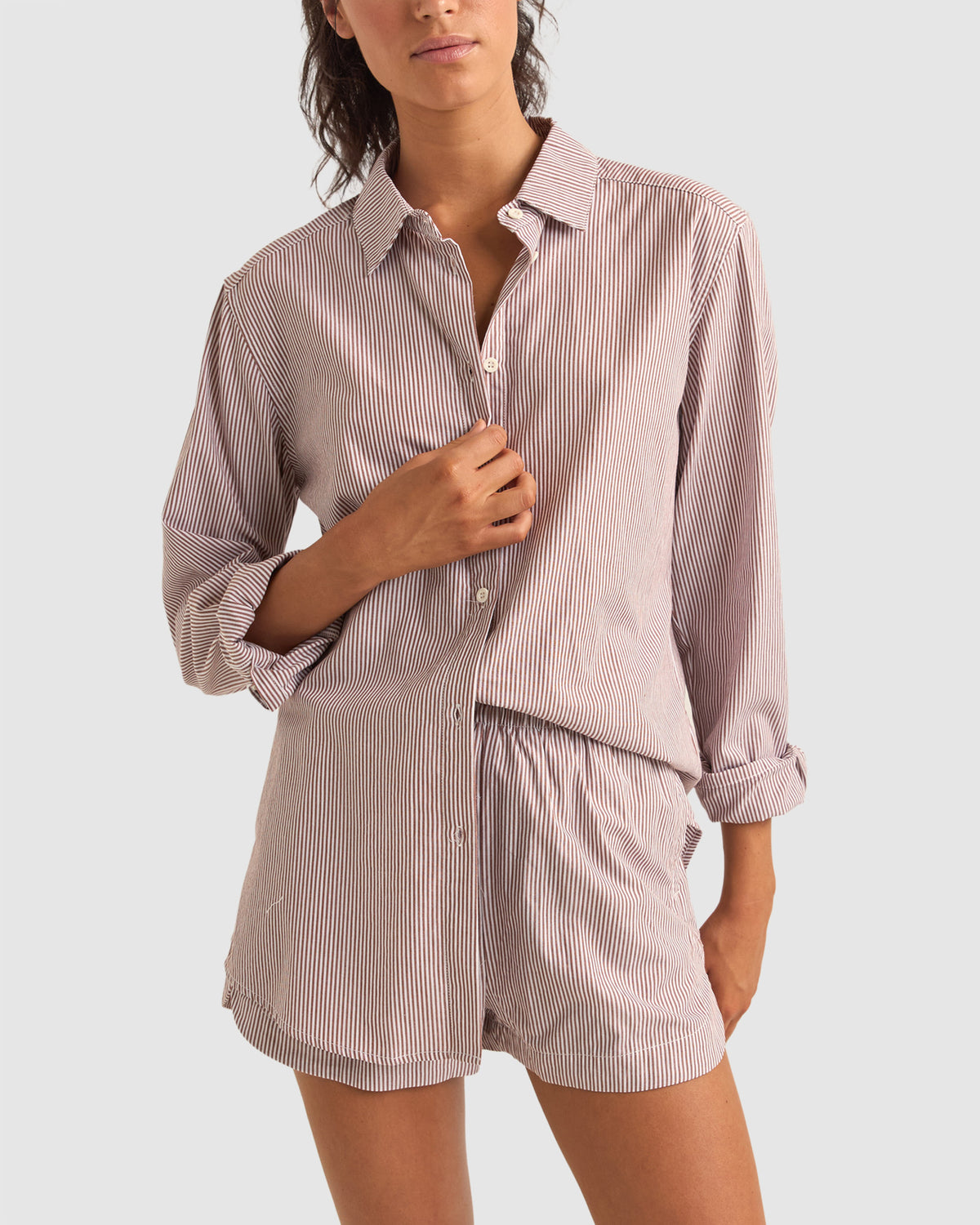 WOMENS ZEPHYR STRIPE BEACH SHIRT