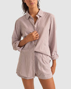 WOMENS ZEPHYR STRIPE BEACH SHIRT