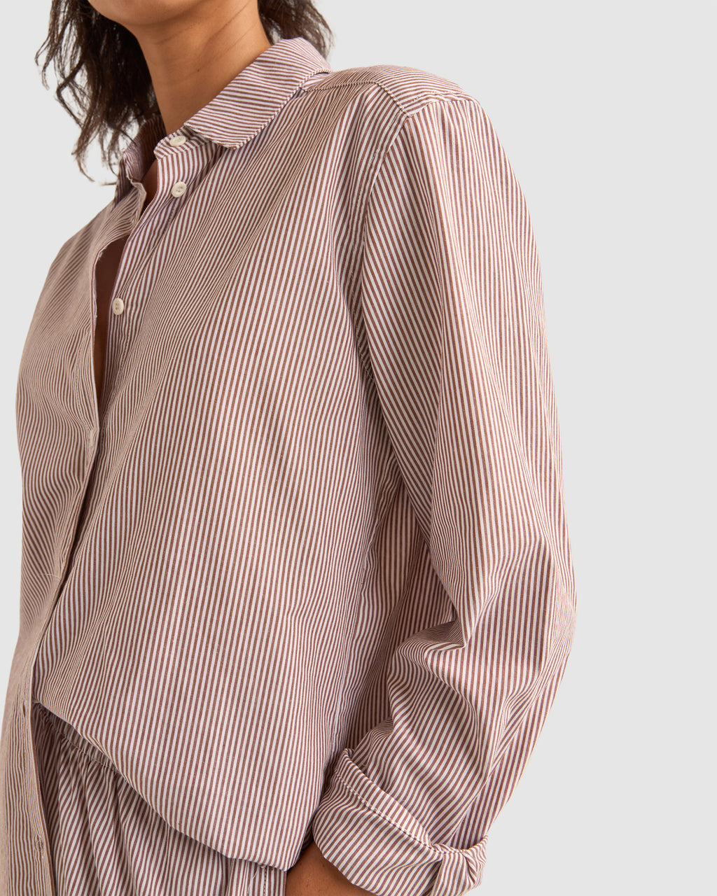 WOMENS ZEPHYR STRIPE BEACH SHIRT