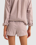 Womens Zephyr Stripe Beach Elastic Waist Shorts