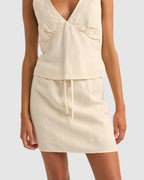 WOMENS LENNY DRAWCORD MINI SKIRT