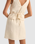 WOMENS LENNY DRAWCORD MINI SKIRT