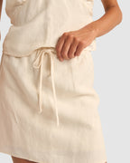 WOMENS LENNY DRAWCORD MINI SKIRT