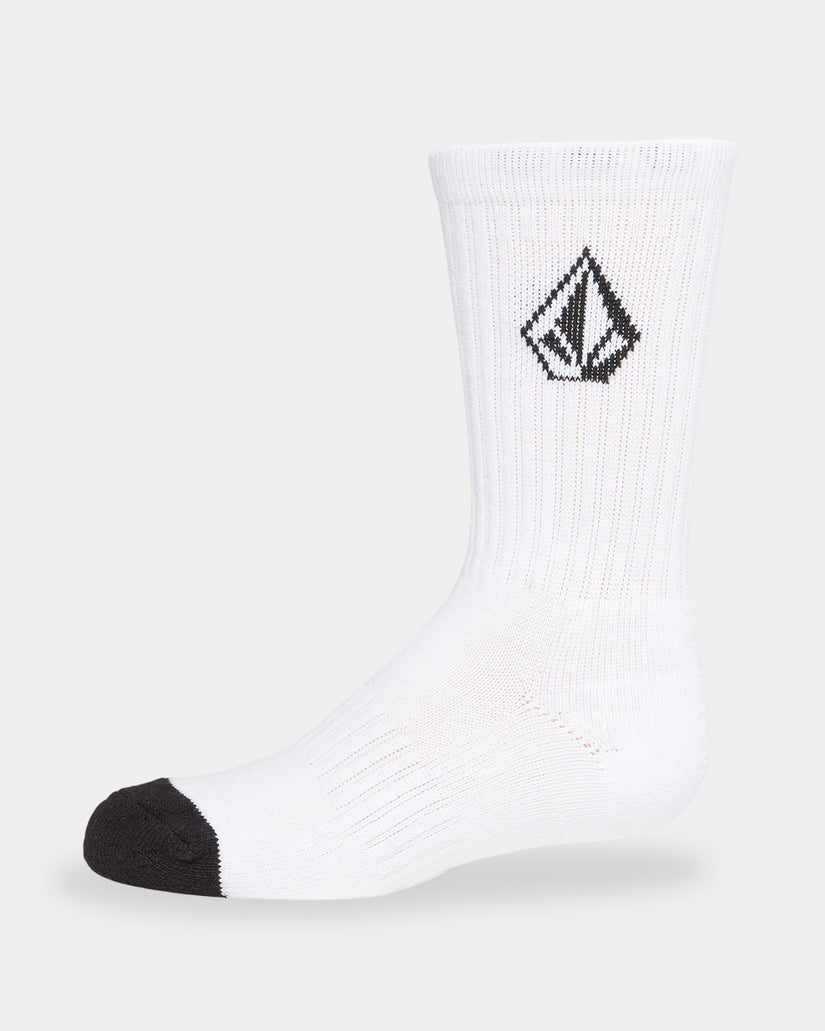 Boys 8-16 Full Stone 3 Pack Crew Socks