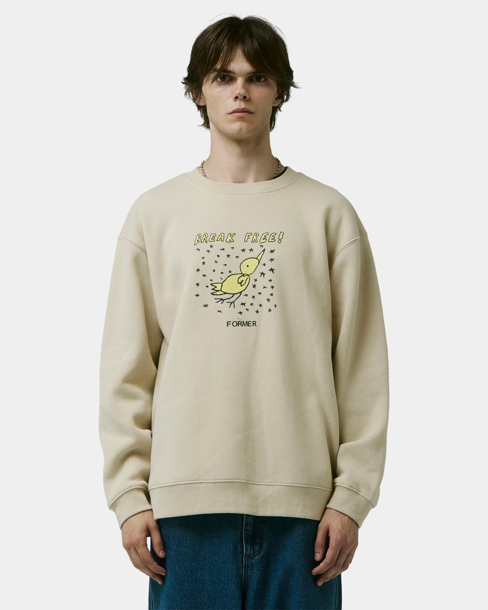 Mens Break Free Crew Neck Mens Break Free Crew Neck