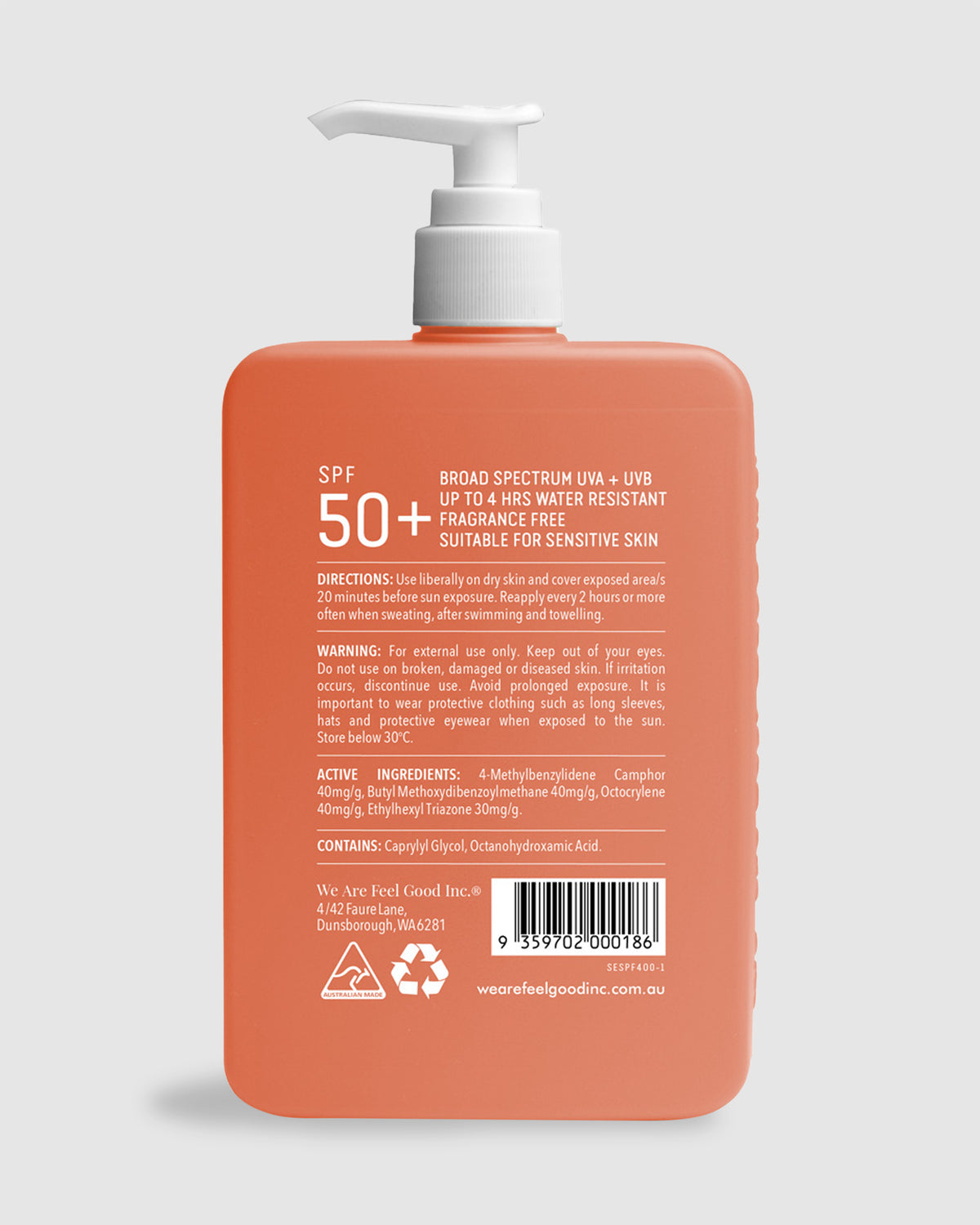 Sensitive Sunscreen Lotion SPF 50+ 400ml Sunscreen