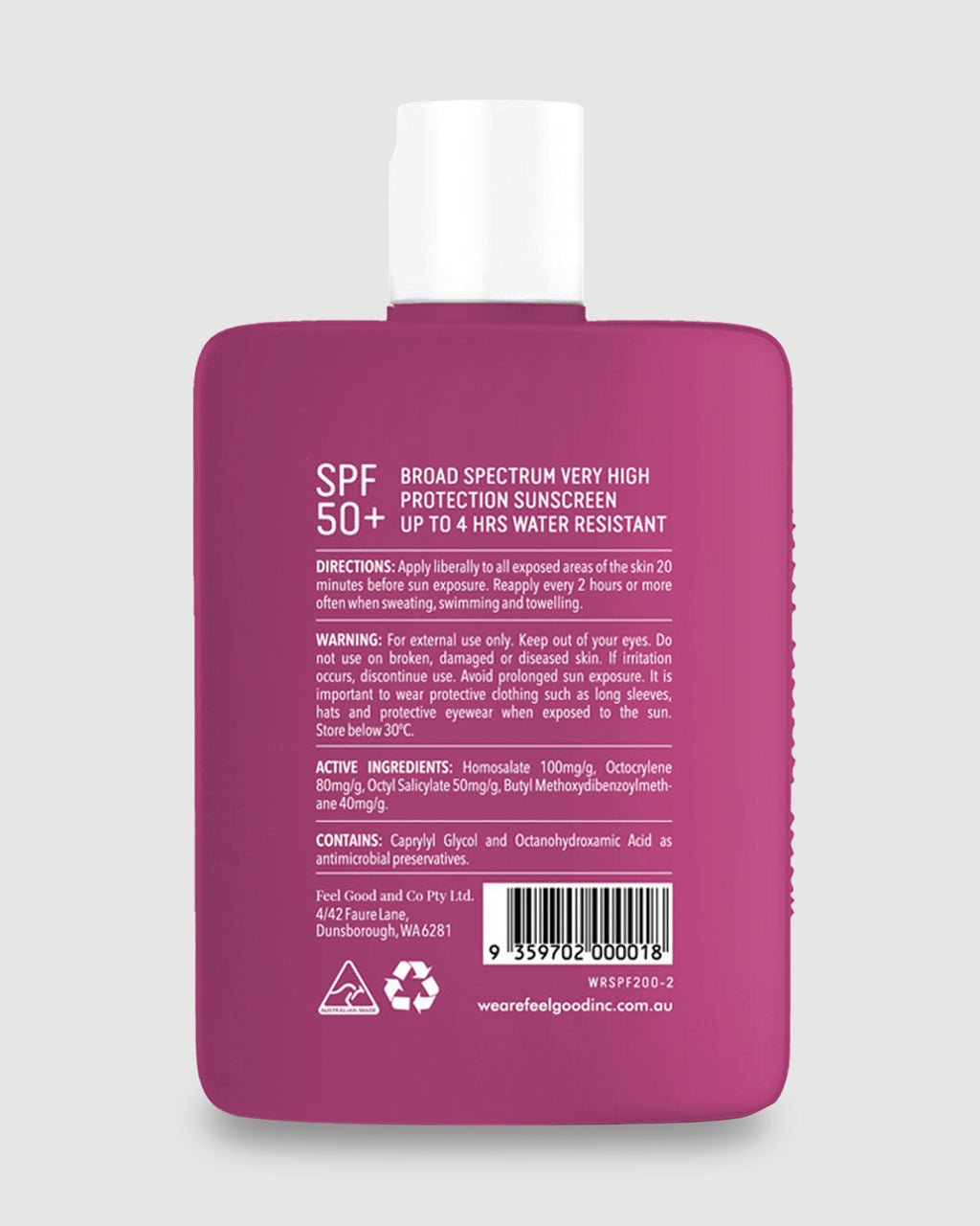 Wild Rosella Sunscreen Lotion 200ml Sunscreen