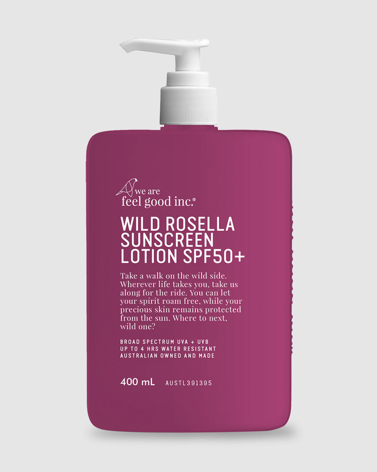 Wild Rosella Sunscreen Lotion 400ml Sunscreen