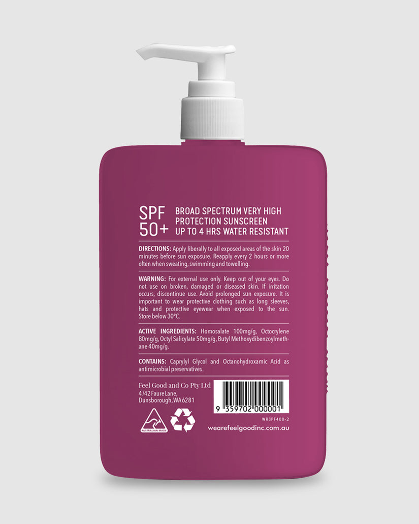 Wild Rosella Sunscreen Lotion 400ml Sunscreen
