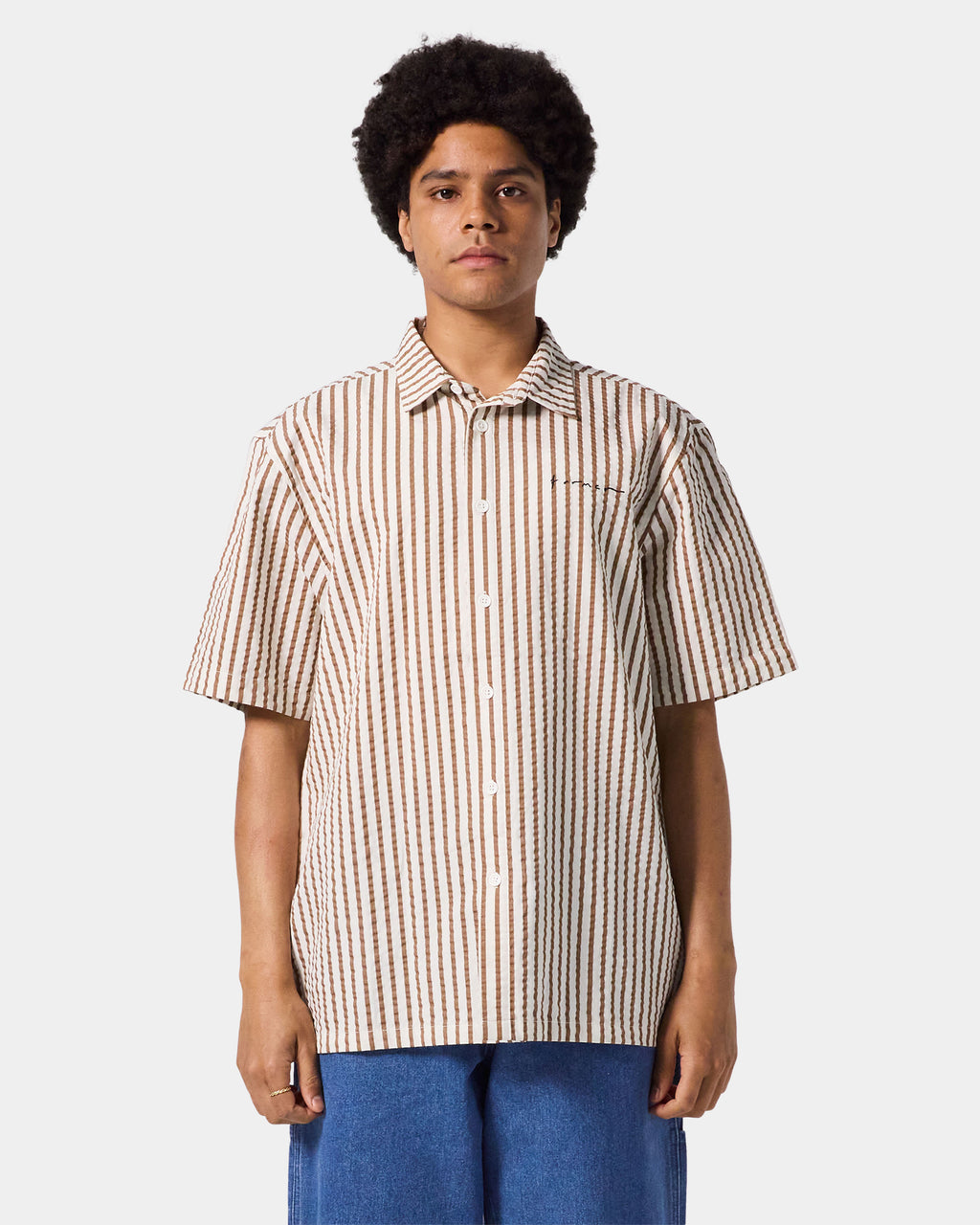 MENS VIVIAN SEERSUCKER SHORT SLEEVE SHIRT