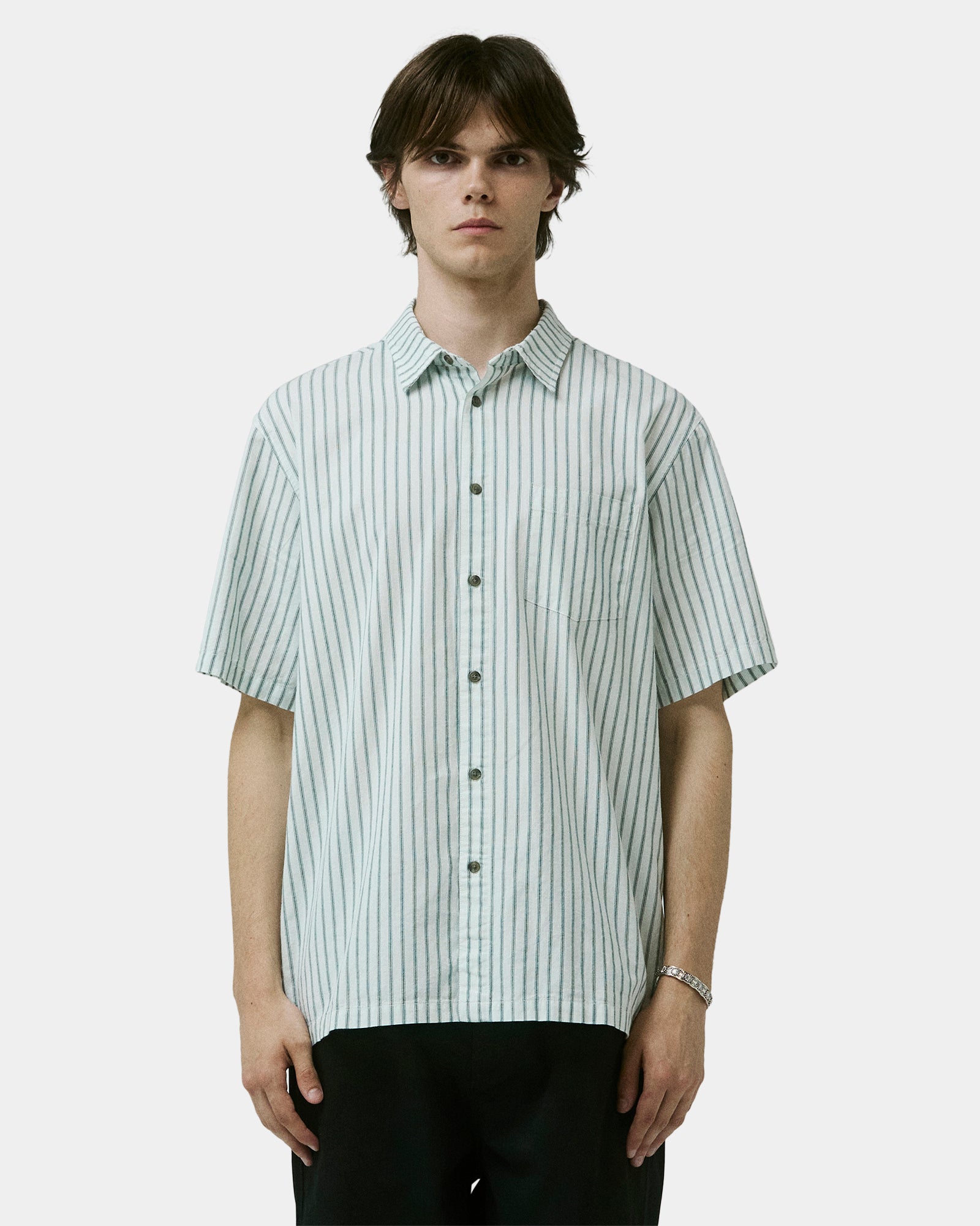 Mens Reynolds Stripe Short Sleeve Shirt