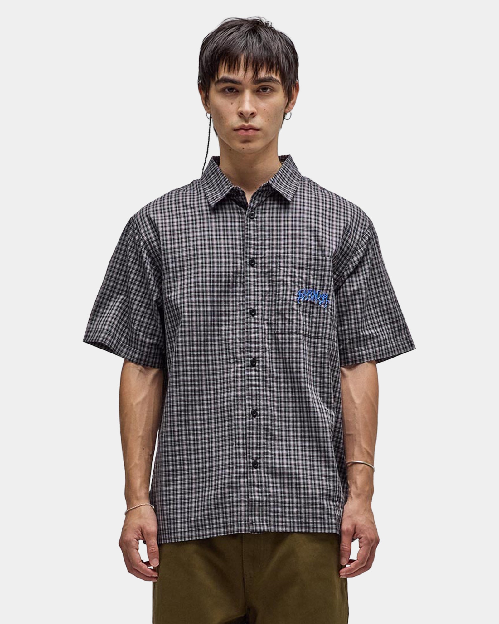 Mens Vivian Check Short Sleeve Shirt