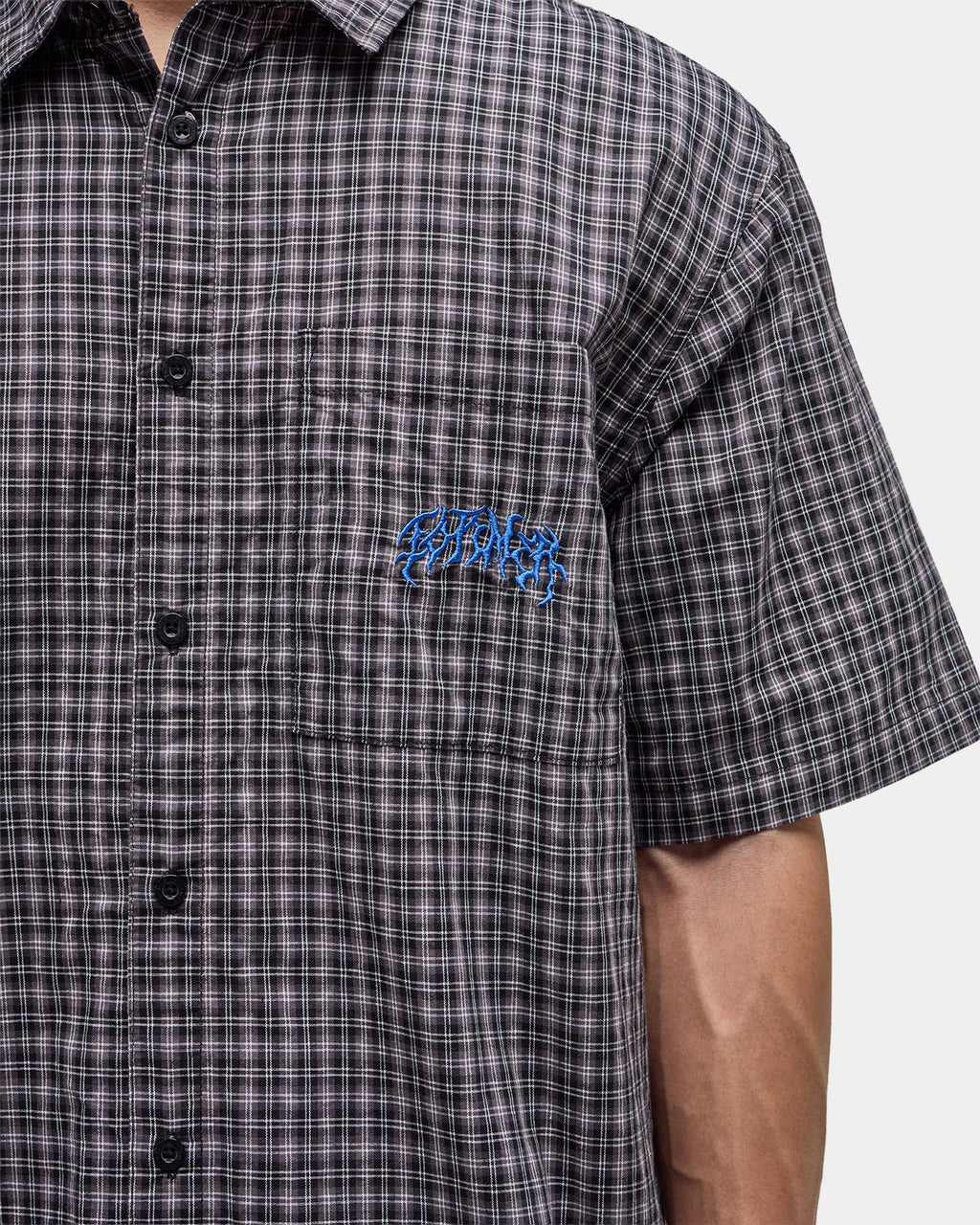 Mens Vivian Check Short Sleeve Shirt