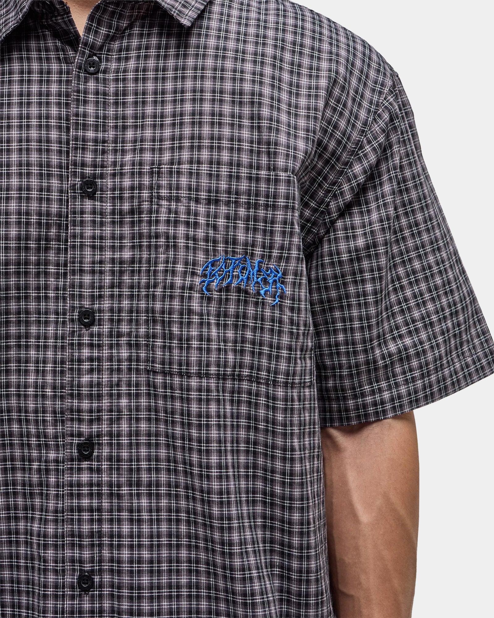 Mens Vivian Check Short Sleeve Shirt
