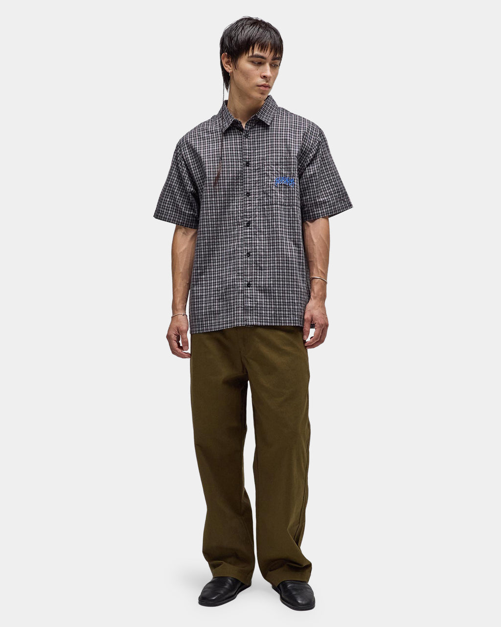 Mens Vivian Check Short Sleeve Shirt