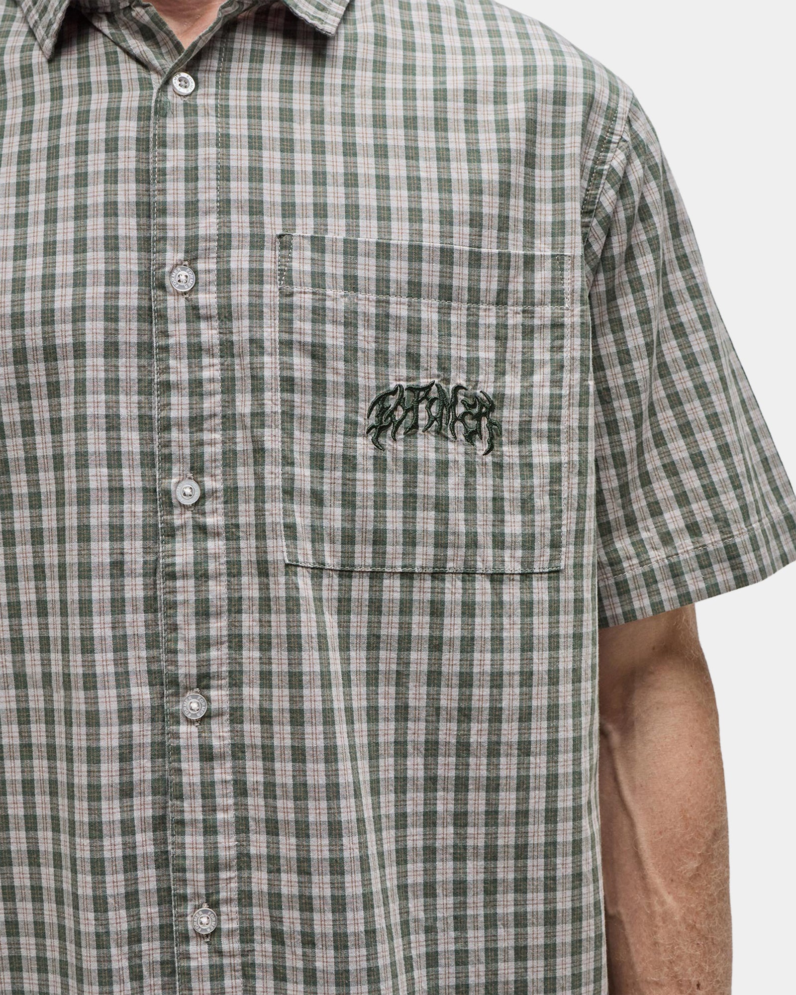 Mens Vivian Check Short Sleeve Shirt