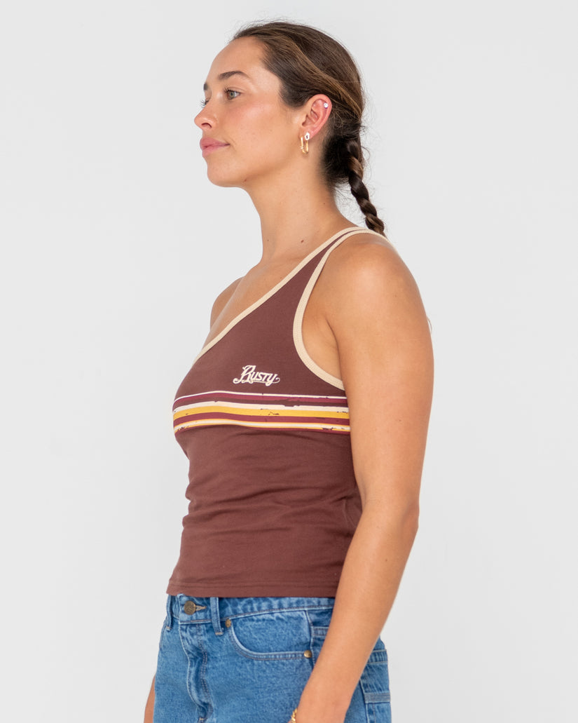 WOMENS RACK OFF ONE SHOULDER TOP