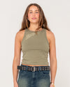Womens Dirt Bag Racer Tank Top