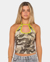 Womens Camo Classics Contrast Skimmer Tank Top