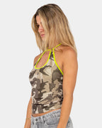 Womens Camo Classics Contrast Skimmer Tank Top