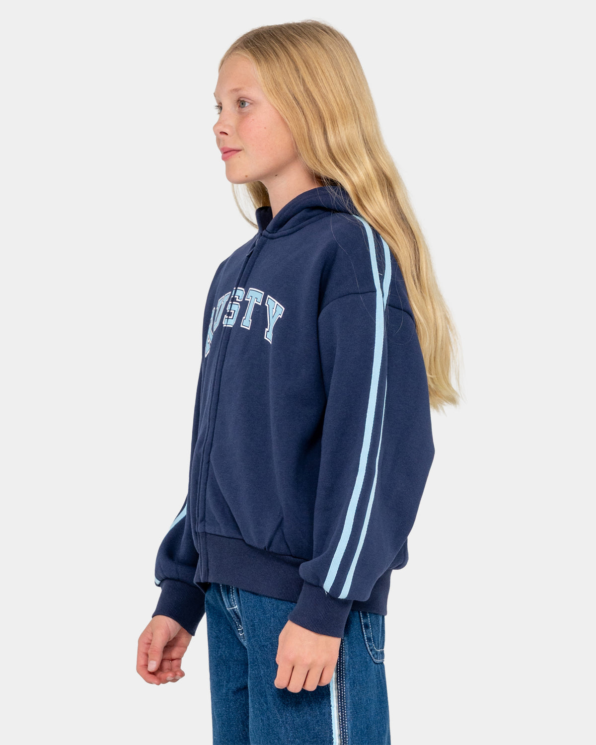 Girls 8-16 Team Varsity Zip Up Hoodie