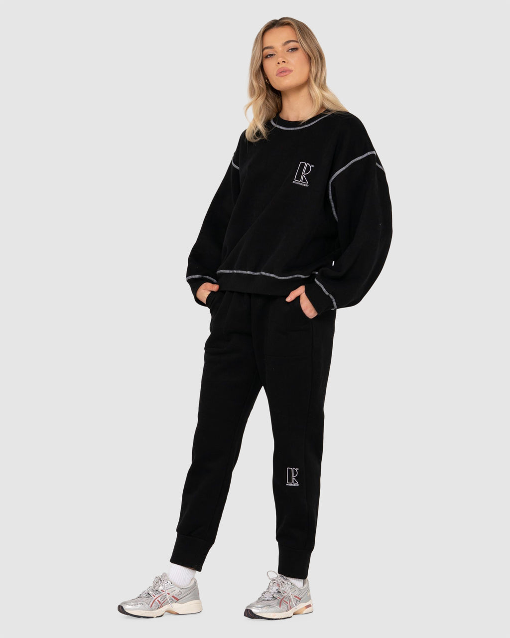 WOMENS RUSTY FORTITUDE OVERSIZE CREW FLEECE