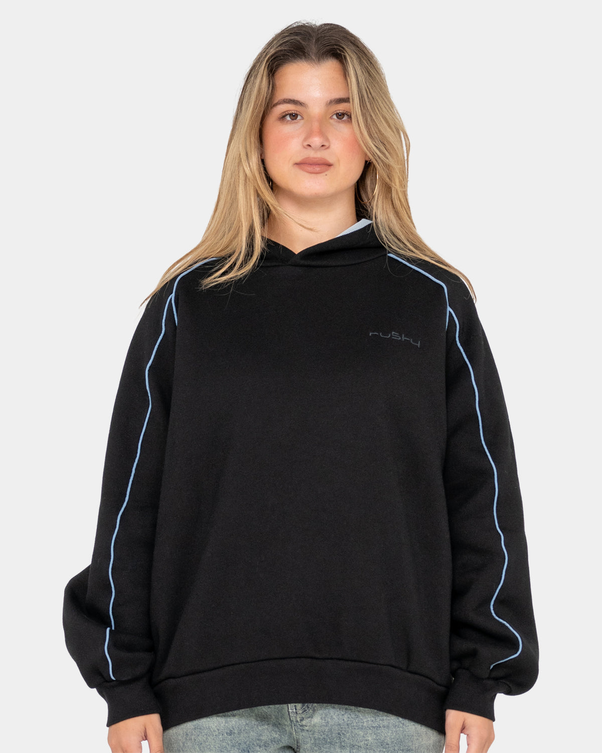WOMENS CLYDE BAGGY HOODED FLEECE