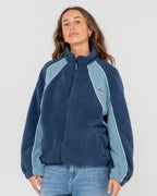 Womens Two Sides Zip Through Sherpa