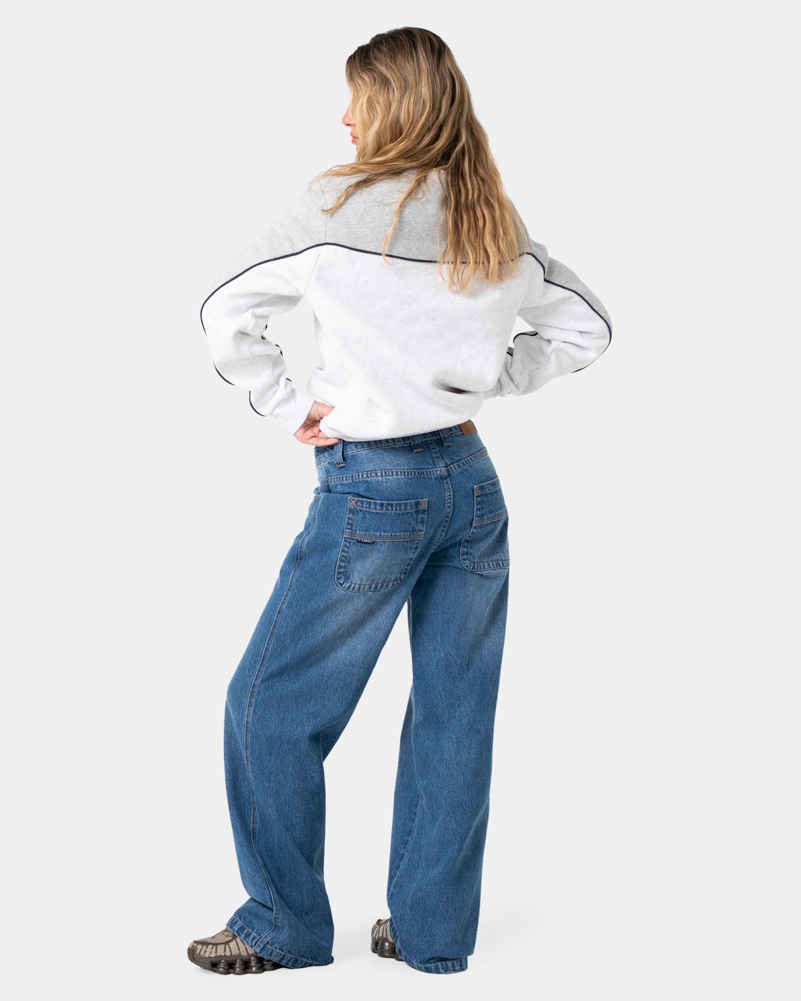 Womens Polar Popped Panelled Crew Neck