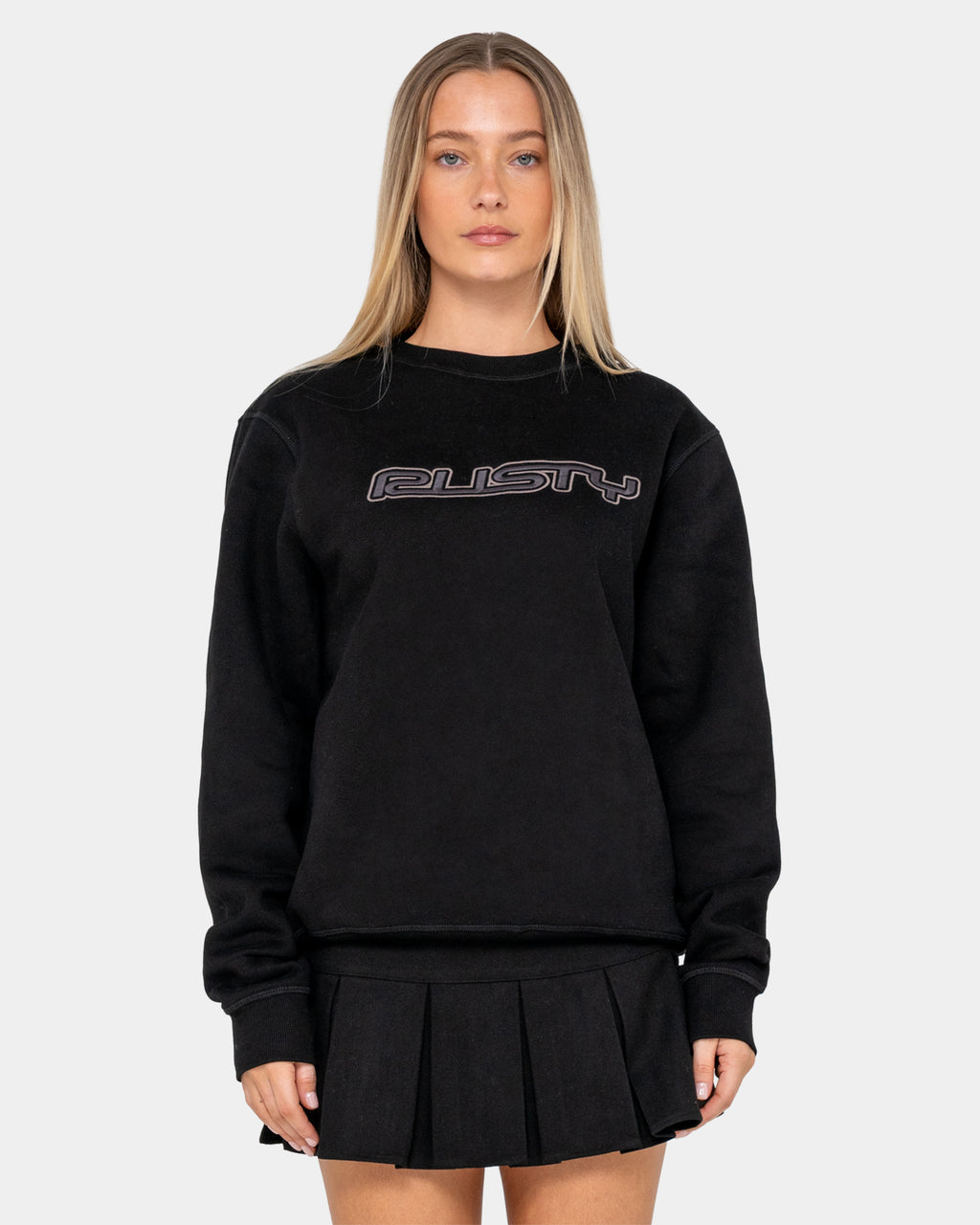 Womens R Essential Oversized Crew Neck