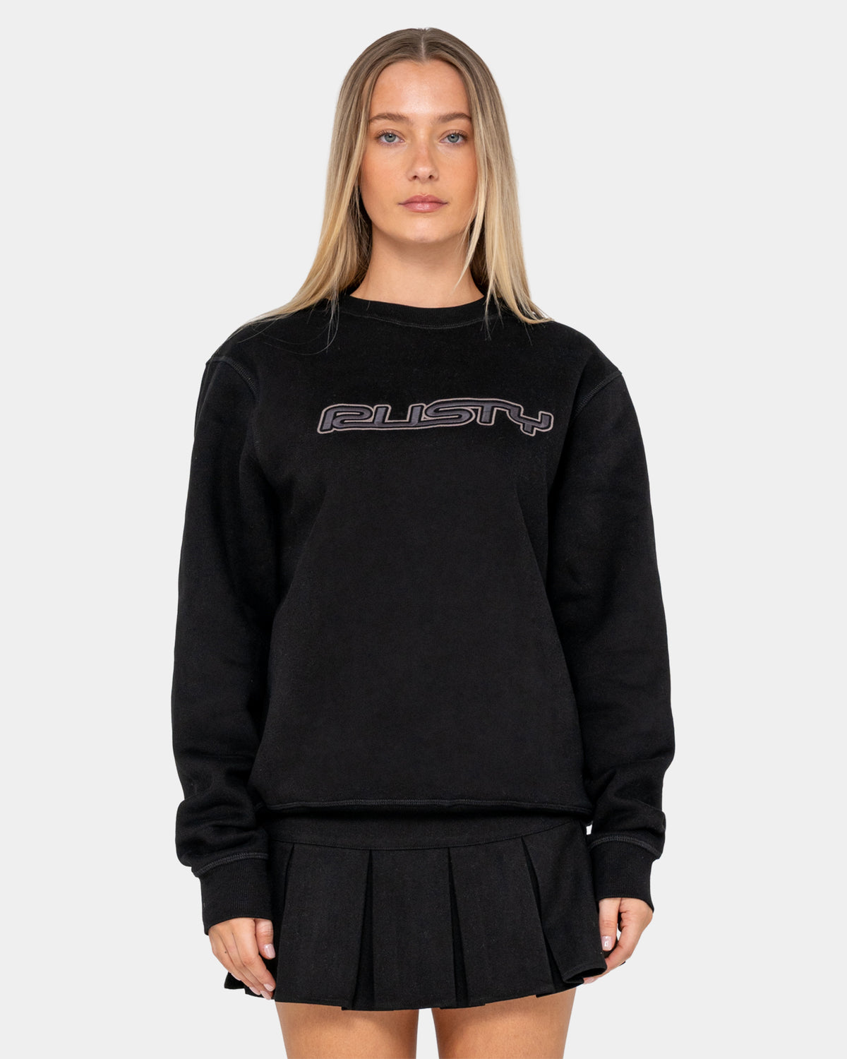 Womens R Essential Oversized Crew Neck
