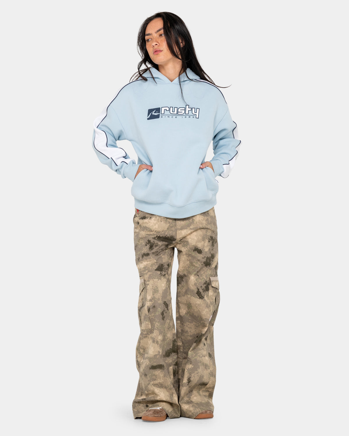 Womens Hailstone Oversized Pullover Hoodie