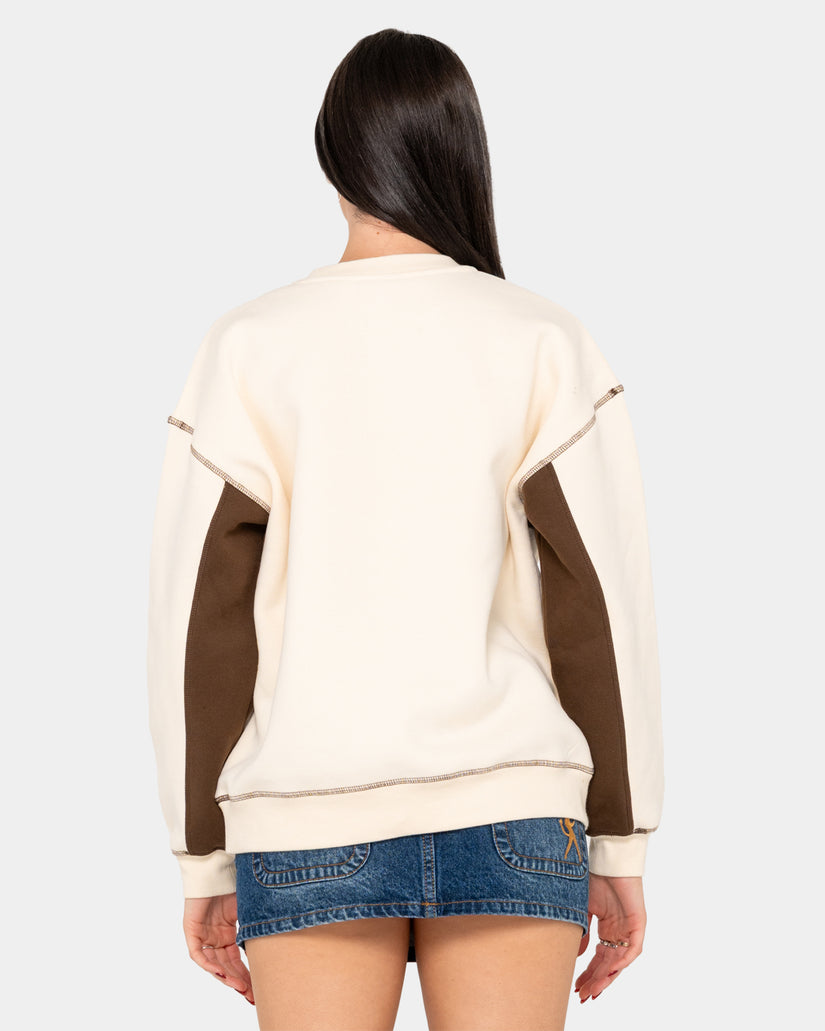 Womens Choc Top Oversized Crew Neck