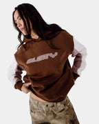Womens Neopole Panelled Pullover Hoodie