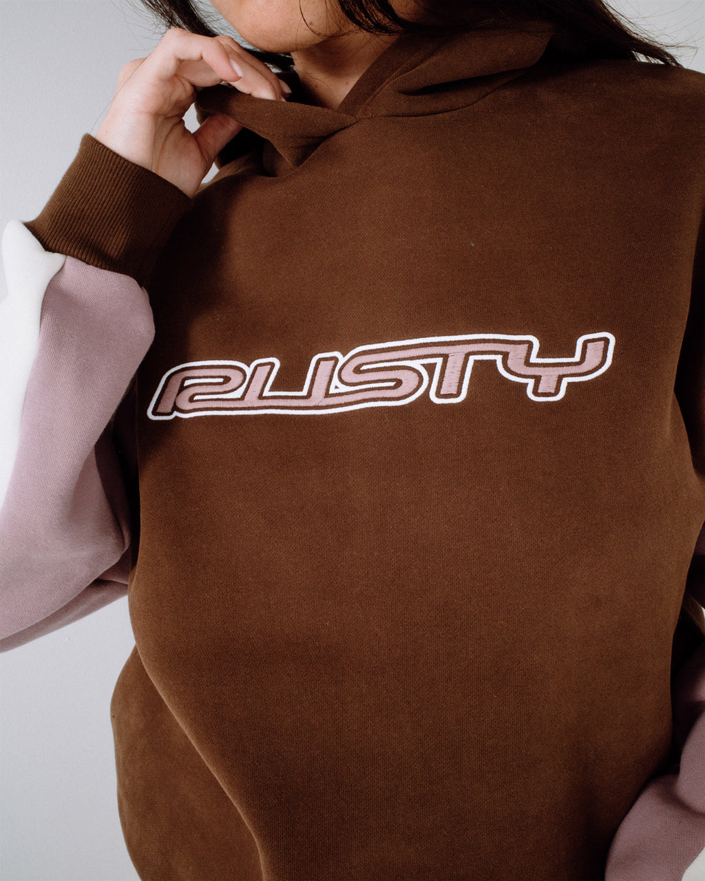 Womens Neopole Panelled Pullover Hoodie